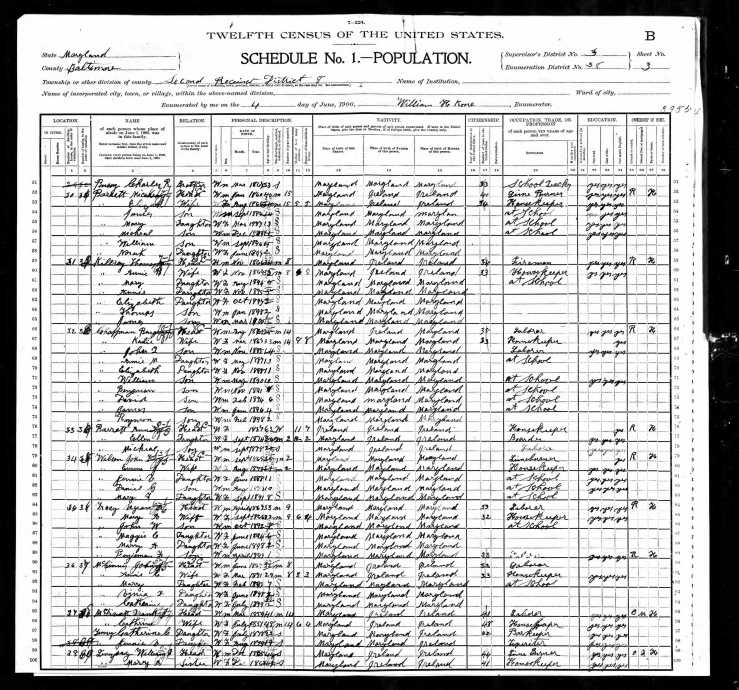 Benjamin Chaffman family 1900 Texas