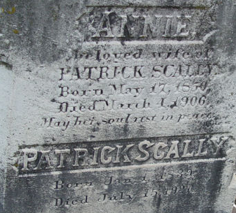 Patrick Scally headstone